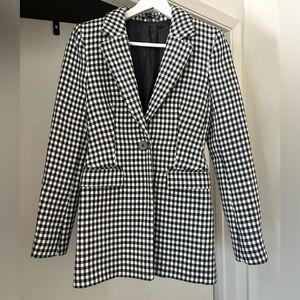 & Other Stories Manteco Gingham Tailored Blazer Size 0